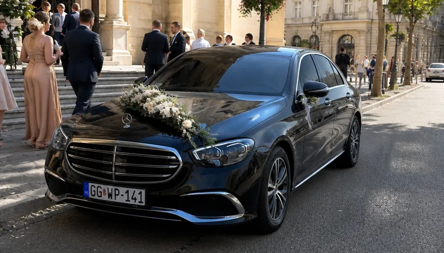 Wedding and event transport by Mercedes car and minibus